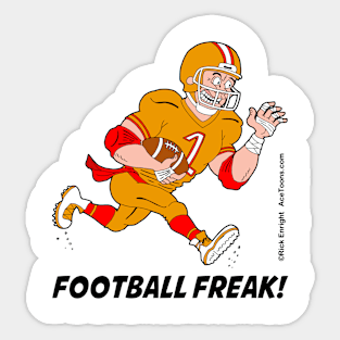 Football Freak Sticker